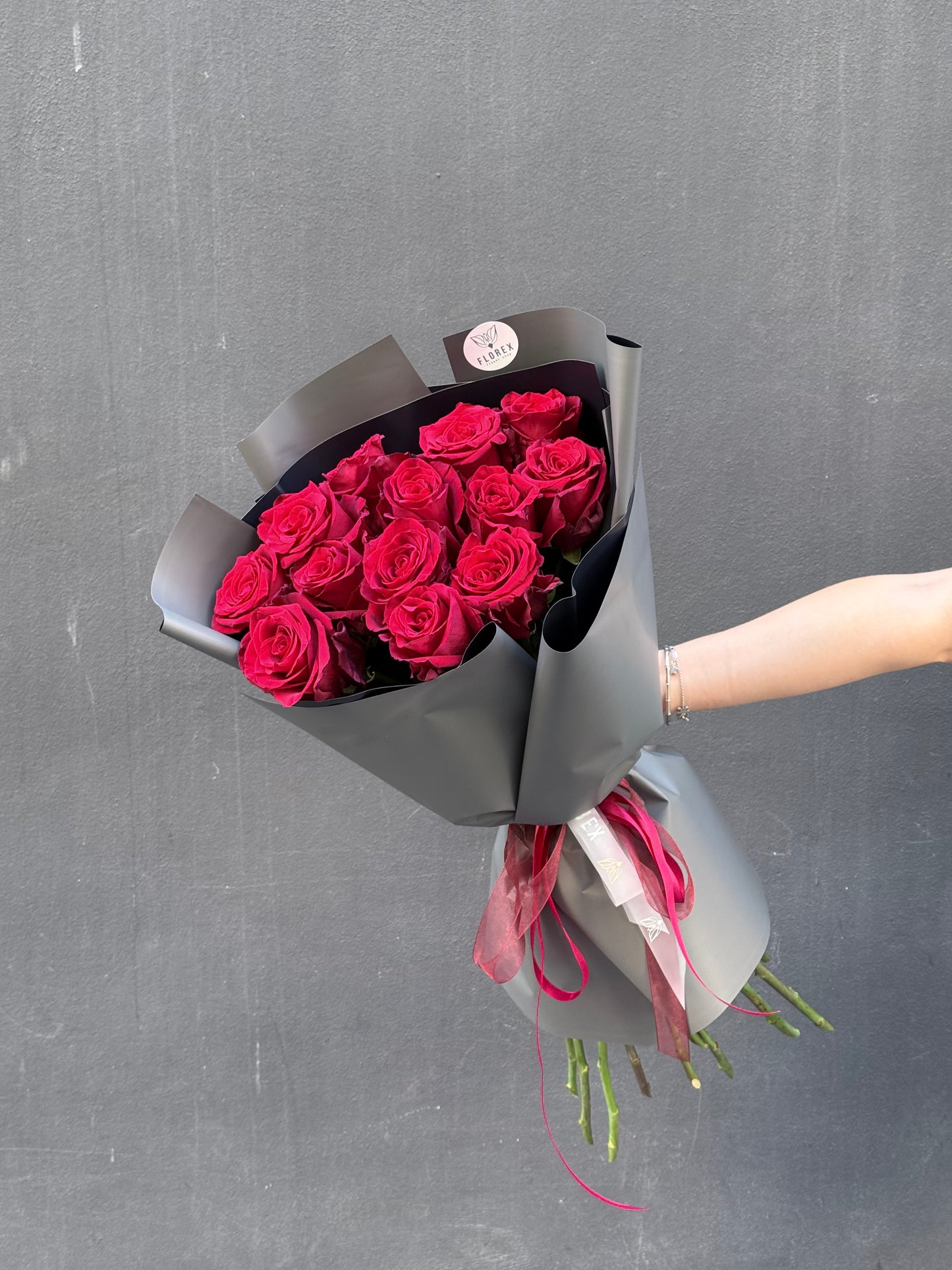 Premium Hand-Tied Red Roses