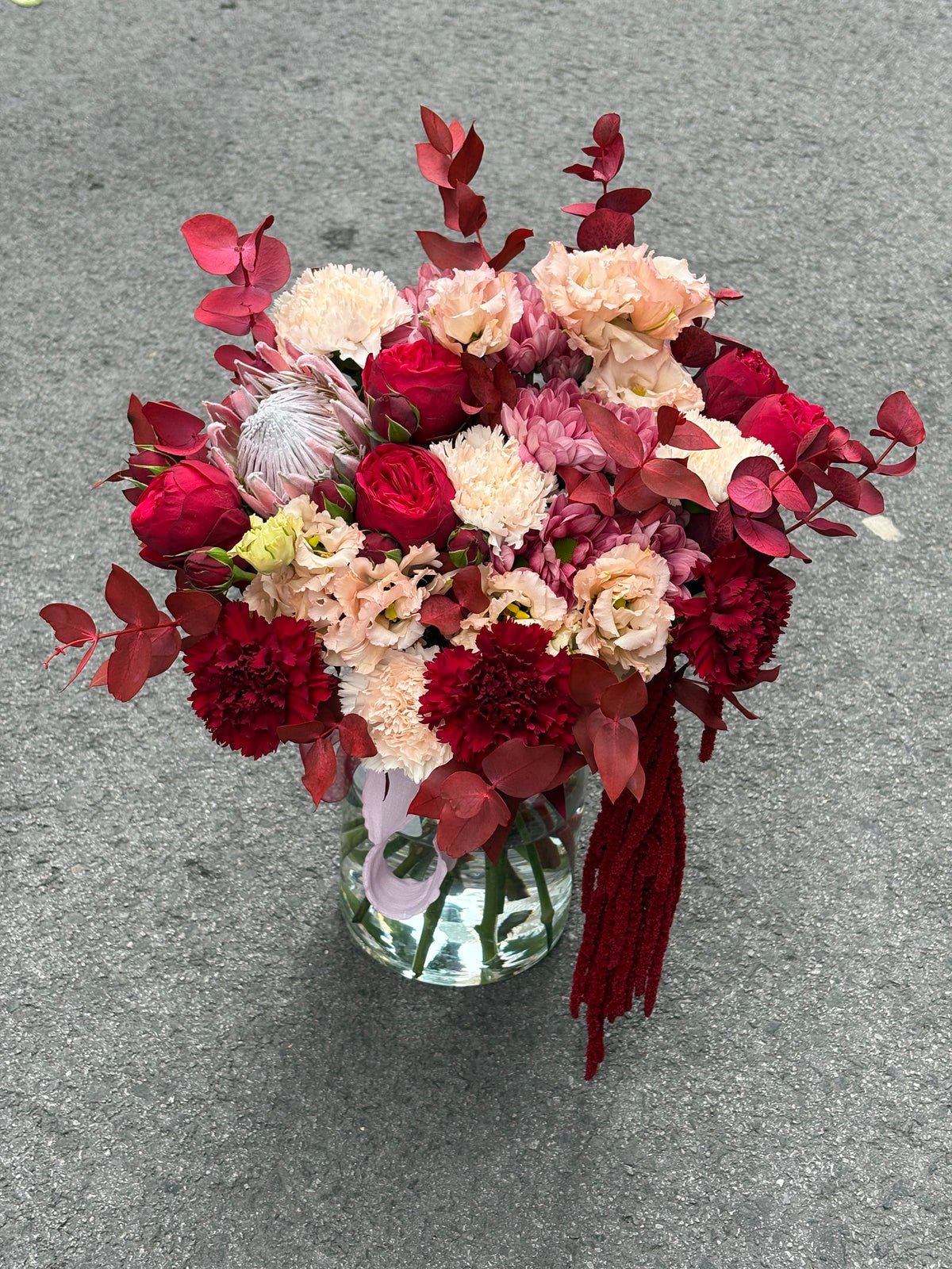 Burgundy & Peach Bouquet