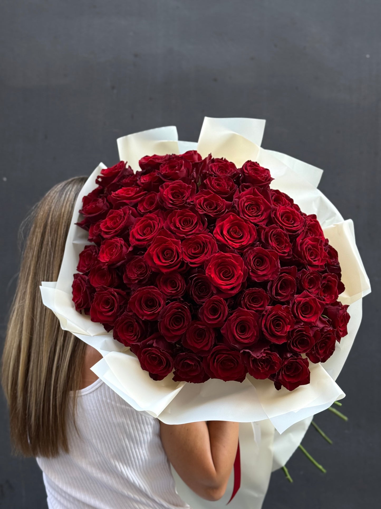 Premium Hand-Tied Red Roses