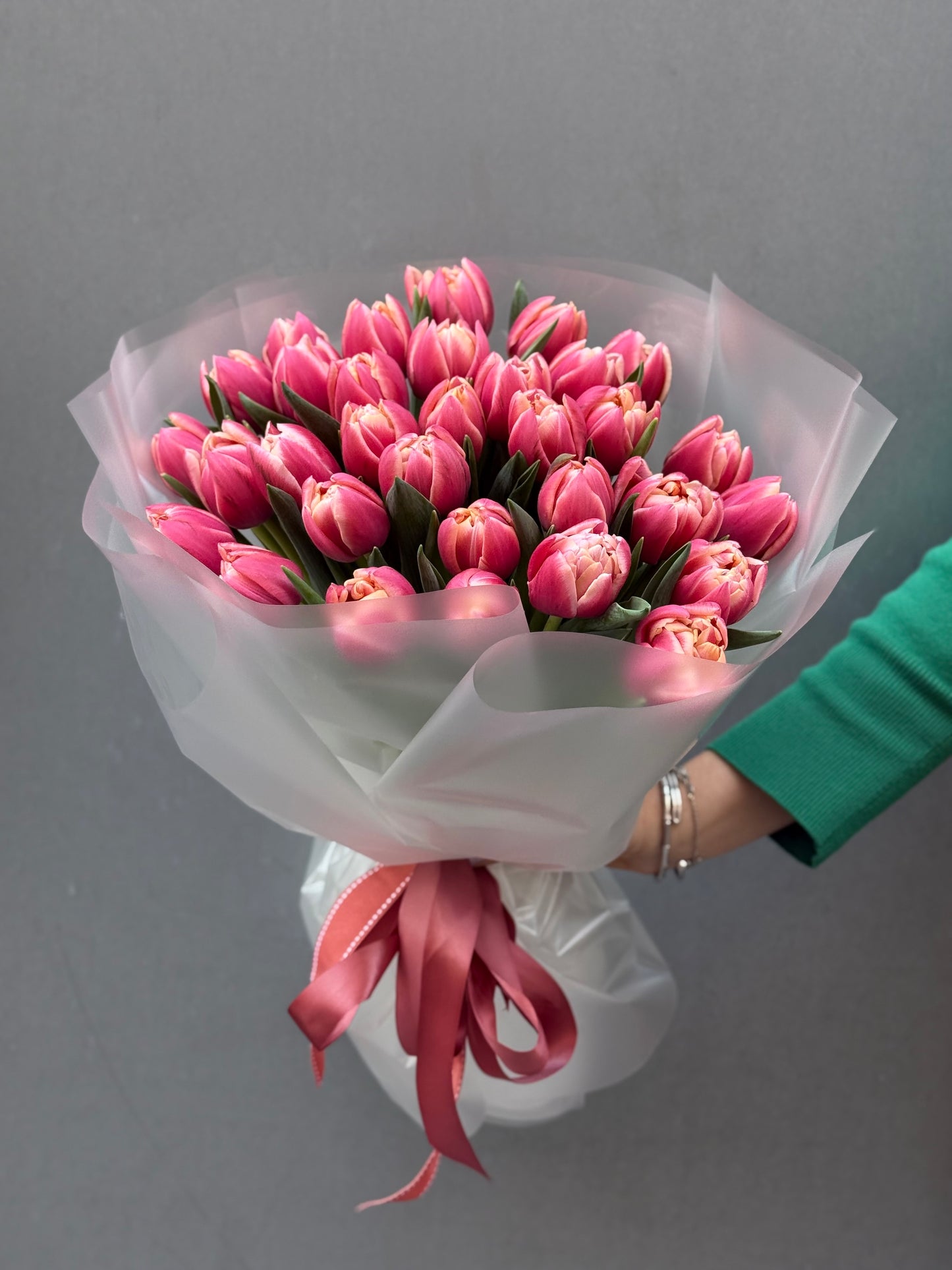 Bouquet of peony tulips Columbus