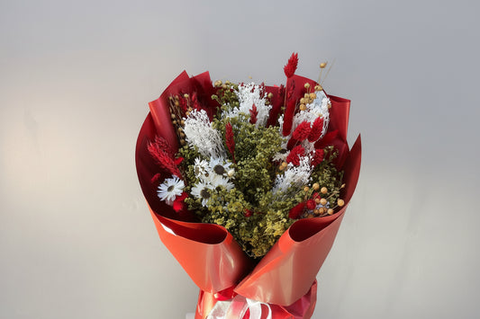 Bouquet Fantasia Rojo/Blanco Dried / Secas