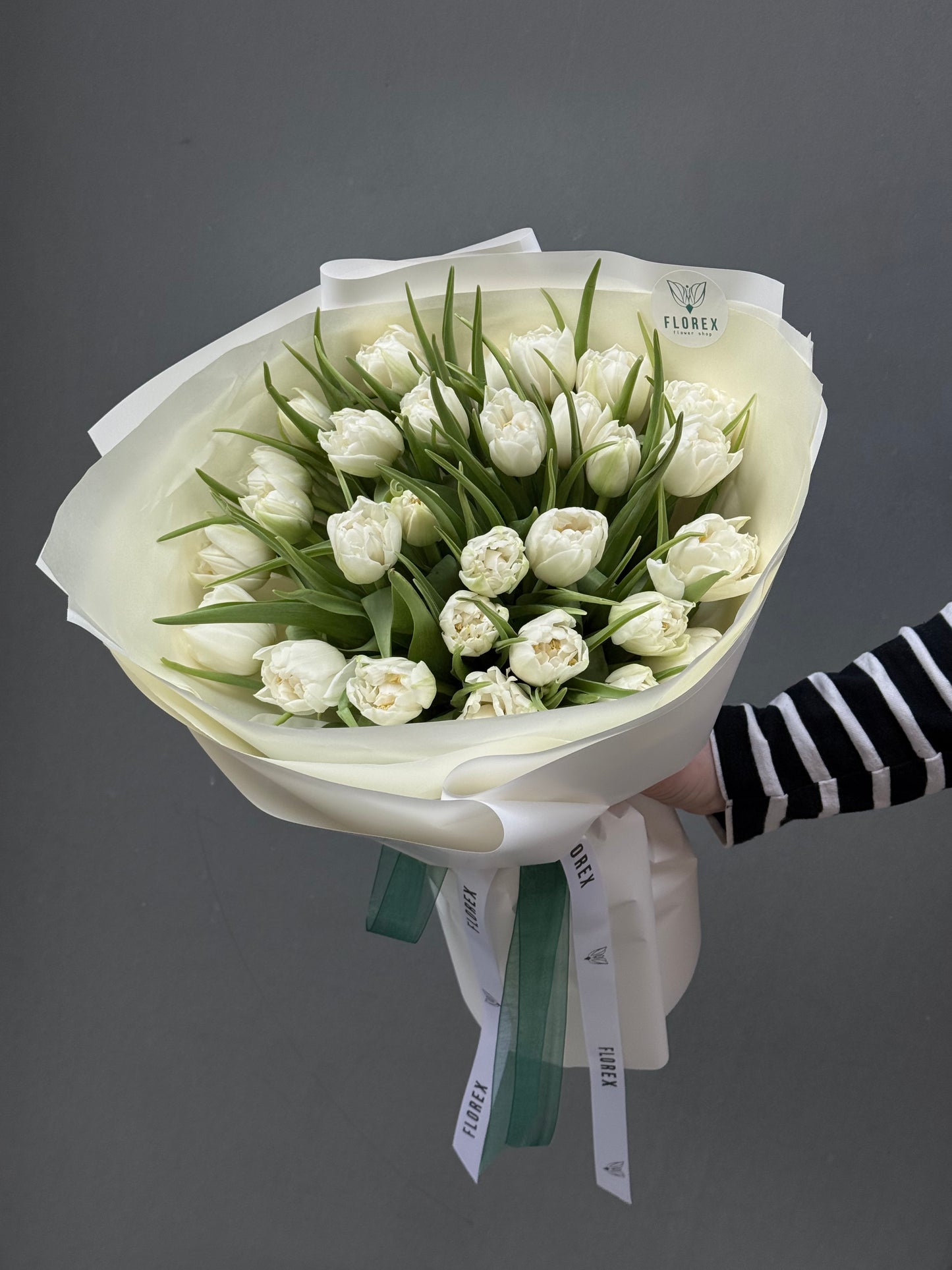 Bouquet of peony tulips North Cup