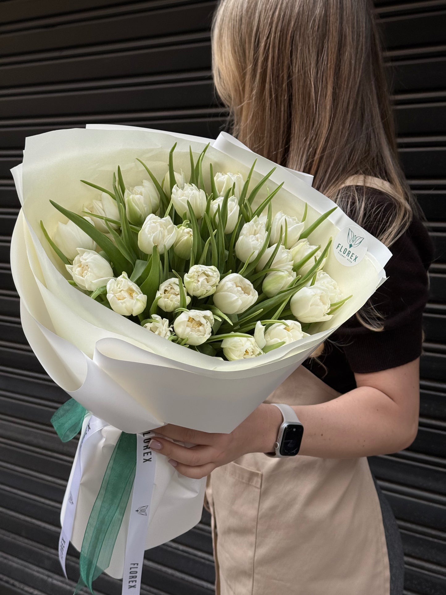 Bouquet of peony tulips North Cup