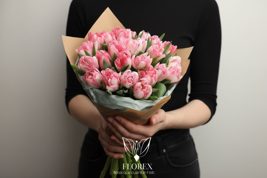 Bouquet of peony tulips Foxtrot