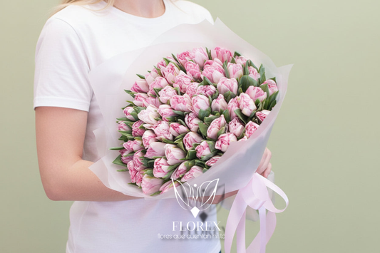 Bouquet of peony tulips Foxtrot