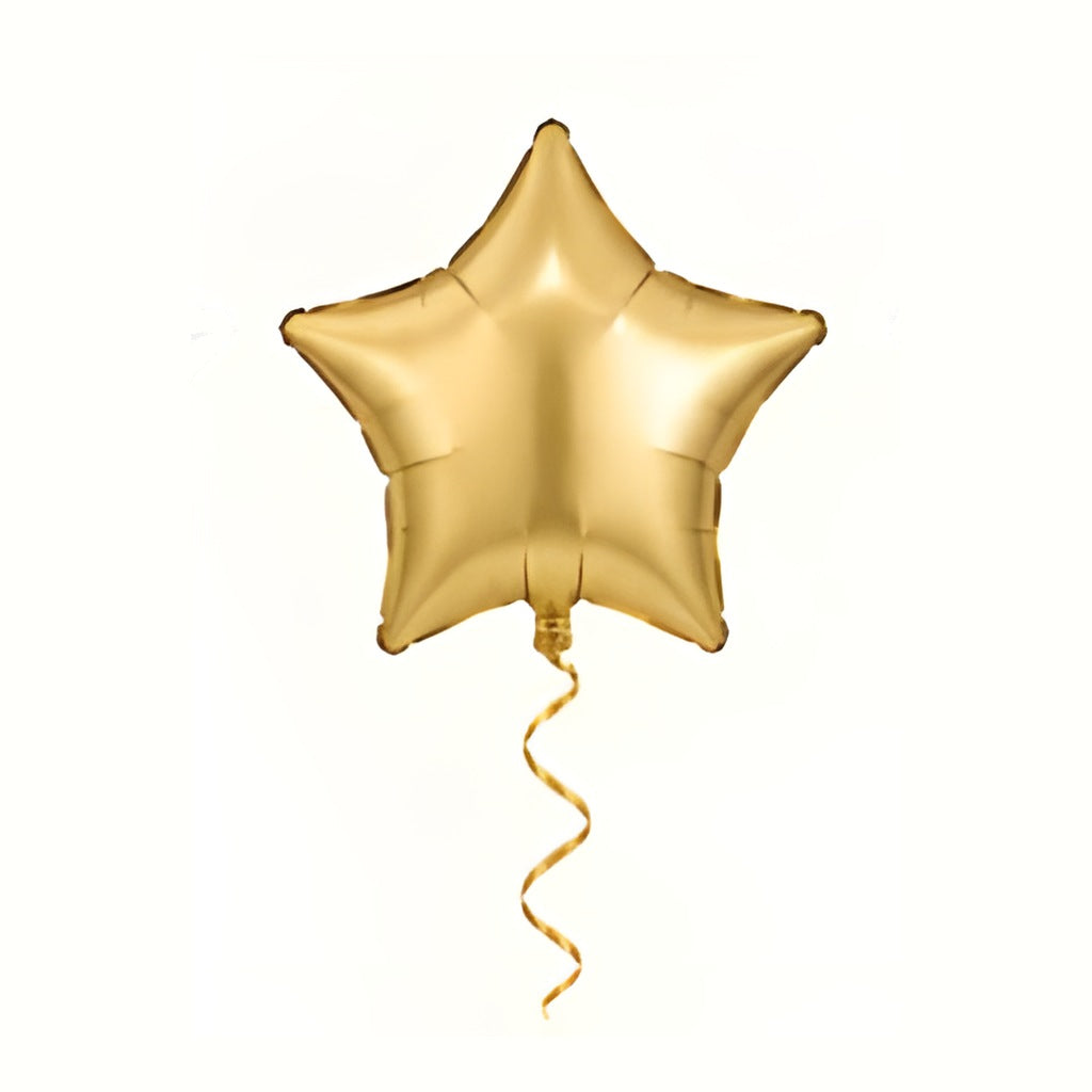Globo foil estrella oro con helio