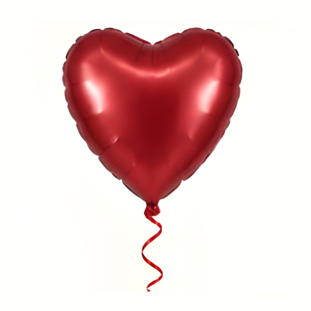 Globo foil corazón rojo con helio