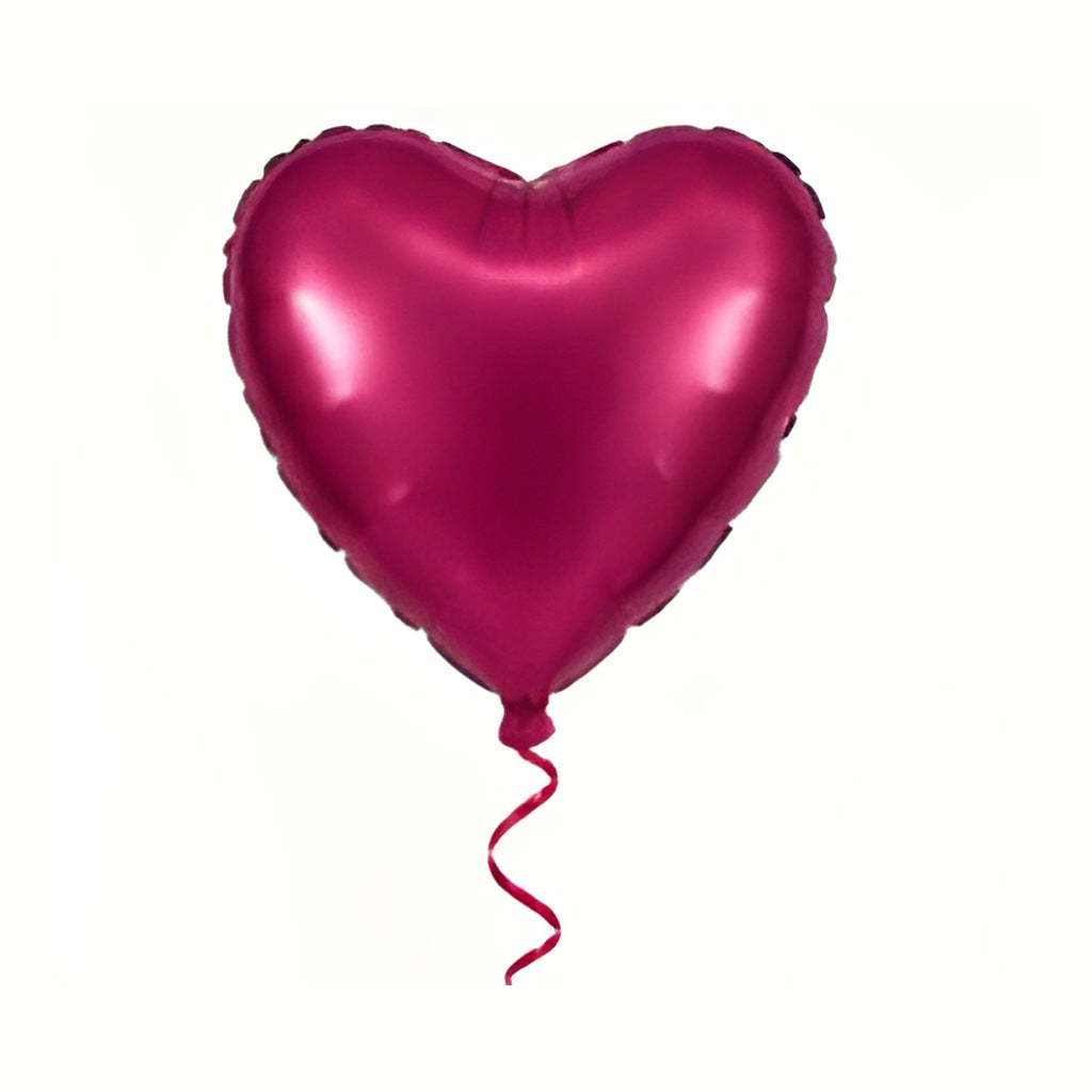 Globo foil corazón granada con helio