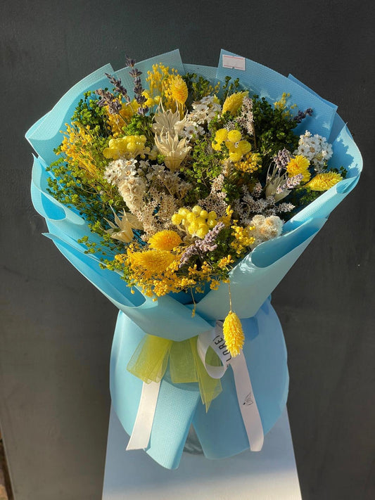 Ramo Fantasia Amarillo Secas - Florex